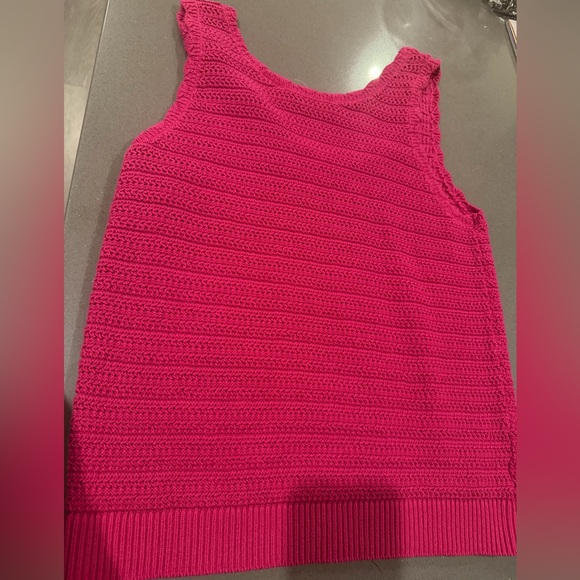 LOFT Pink Knit Tank Top - Picture 3 of 4